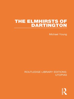 cover image of The Elmhirsts of Dartington